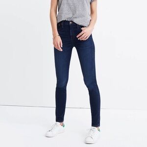 Madewell 10" High-Rise Skinny Jeans in Hayes Wash